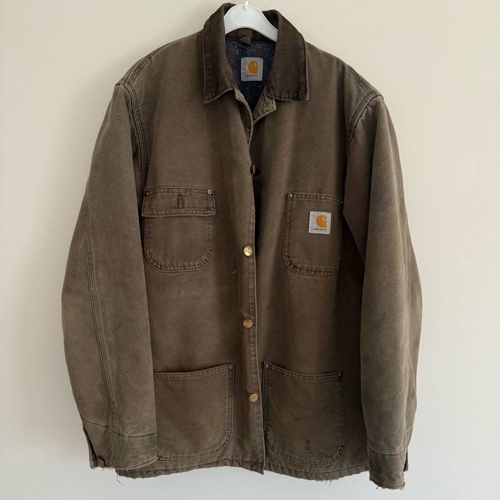 VTG Carthartt WIP OG Chore Jacket - Brown